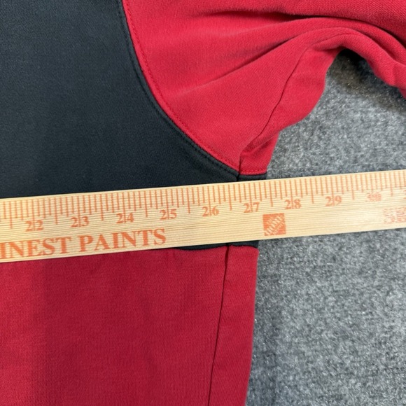 Nike Air Jordan Hoodie Mens 2XL Black Red Colorblock Jumpman Basketball Pullover - Picture 8 of 13